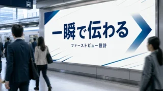 【コラム】一瞬で伝わるファーストビューとは？交通広告看板デザインのポイント