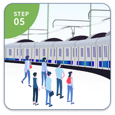 駅・電車広告掲出までの流れ-STEP05